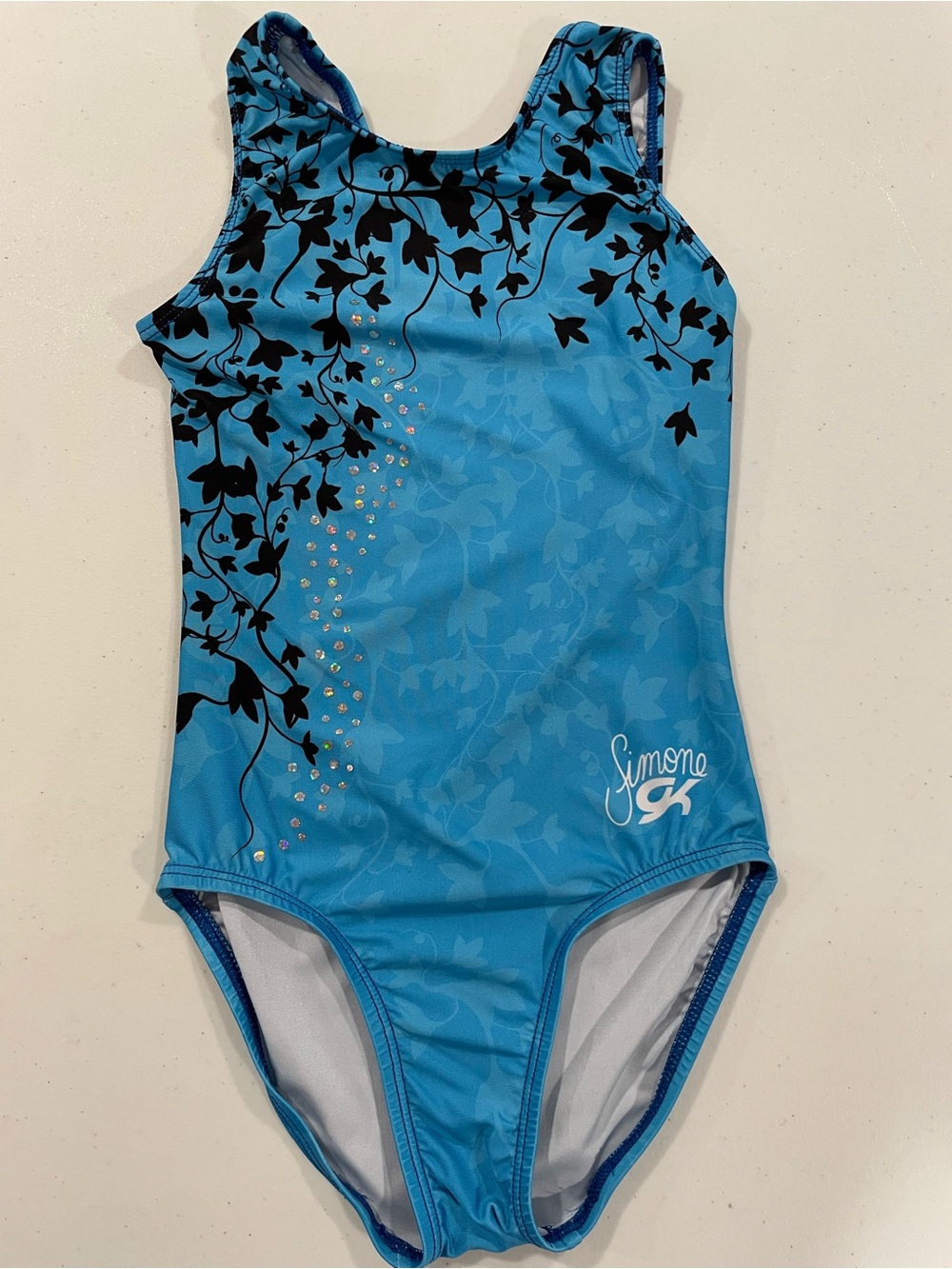 GK x Simone CM aqua with black leotard